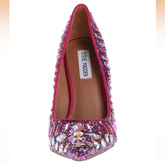 Steve Madden Pink and Purple Glitter Heels - Picture 11 of 14